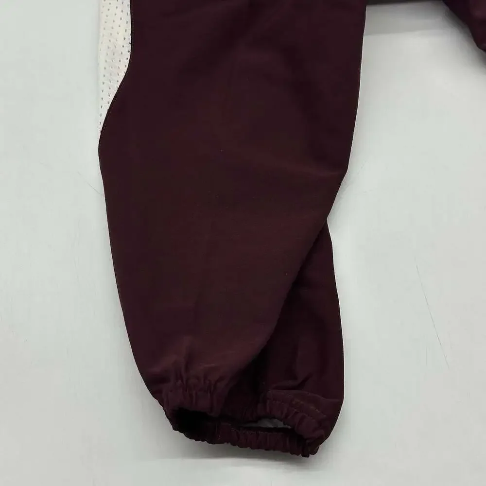 Adidas WVN A1 Stock P Size Small Burgundy White Woven Jersey Football Pants NWT